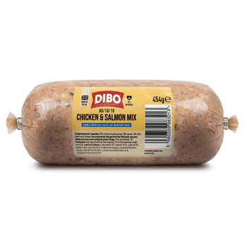 DIBO Chicken and Salmon Mix Chubb Raw Dog Food 454g
