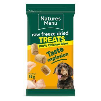 Natures Menu Freeze Dried Bites Chicken Raw Dog Food 15g