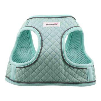 Doodlebone Snappy Mint Quilt Dog Harness 1