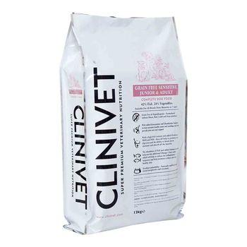 Clinivet Grain Free Fish & Vegetables Complete Dog Food 12kg