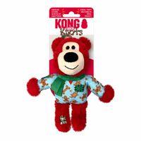 KONG Holiday Wild Knots Bear Assorted Dog Toy Small/Medium