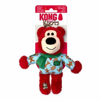 KONG Holiday Wild Knots Bear Assorted Dog Toy Small/Medium