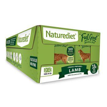 NatureDiet Feel Good Lamb Wet Dog Food 18 x 390 g