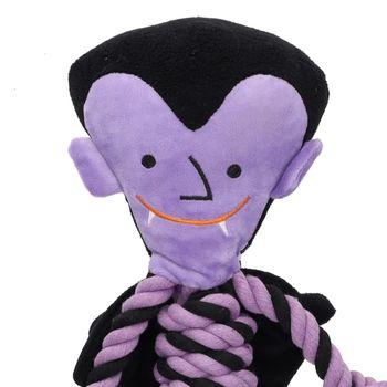 Pet Living Plush Monster Head Rope Body Dog Toy