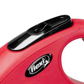 Flexi Classic Retractable Tape Small Dog Lead 5m - Red