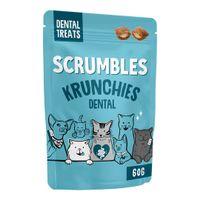 Scrumbles Krunchies Cat Dental Pillow Treats 60g