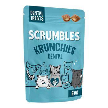 Scrumbles Krunchies Cat Dental Pillow Treats 60g