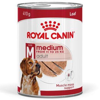 Royal Canin Medium Adult Wet Dog Food Cans In Loaf 410g