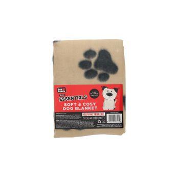 Pet Living Pet Blanket, Black & Beige. M-L