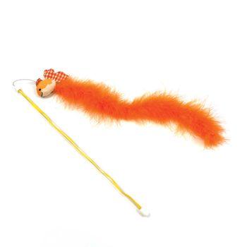 Tabby Patch Extra Long Goldfish Cat Teaser Toy