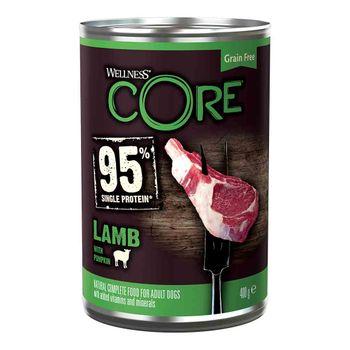 Wellness CORE Wet Dog Food 95% Single Protein Lamb with Pumpkin Recipe 400g