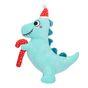 Smart Choice Squeaky Plush Dinosaur Christmas Dog Toy