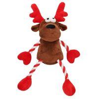 Rufus & Rosie Christmas Reindeer Rope Plush Dog Toy
