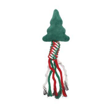 Rufus & Rosie Christmas Plush Rope Dog Toy Assorted
