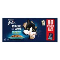 FELIX As Good As it Looks Senior 7+ Meat in Jelly Wet Cat Food 80x85g