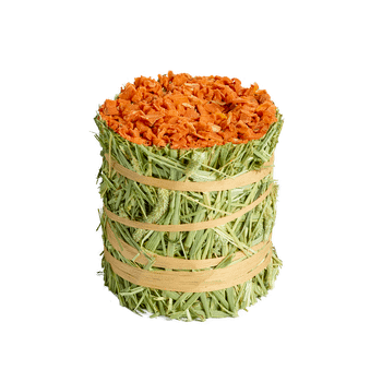 Natures Grub Natural Nibbles Timothy Hay Roll - Carrot