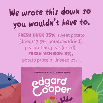 Edgard & Cooper Adult Dry Dog Food Venison & Duck 12kg