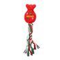 Rufus & Rosie Christmas Plush Rope Dog Toy Assorted