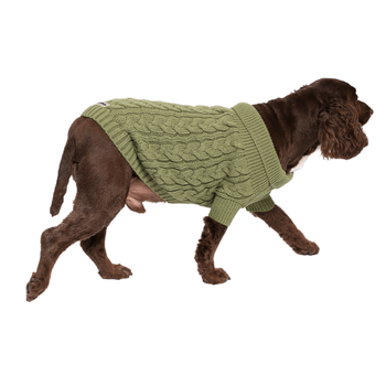 Rufus & Rosie Cable Knit Jumper Green L