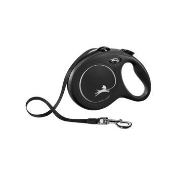 Flexi New Classic L Tape Dog Lead 8m Black