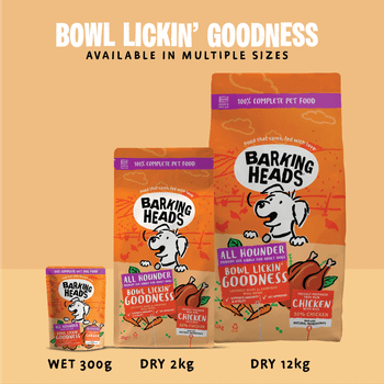 Barking Heads All Hounder Bowl Lickin Goodness Chicken Dry Dog Food, 12kg