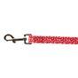 Doodlebone Bold Padded Dog Lead Ruby Leopard 25mm