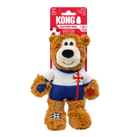 KONG Wild Knots Sport England Bear Dog Toy Medium