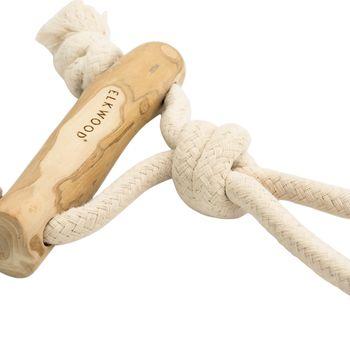Elkwood Coffee Wood Bar Tug Dog Toy