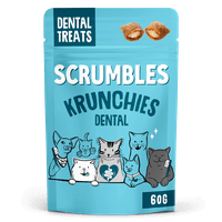 Scrumbles Krunchies Cat Dental Pillow Treats 60g