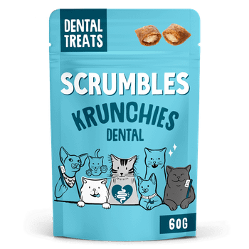 Scrumbles Krunchies Cat Dental Pillow Treats 60g