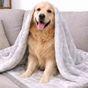 Snug & Cosy Bone Print Dog Blanket Grey