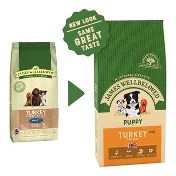 James Wellbeloved Puppy Turkey Rice Natural Food for Dog and Puppy