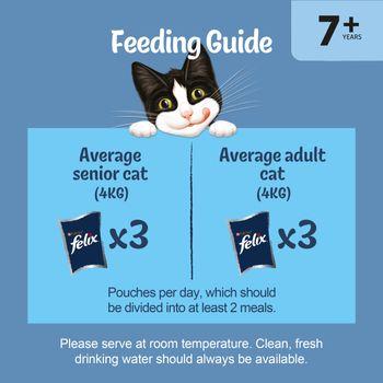 FELIX Original Senior 7+ Mixed Selection in Jelly Wet Cat Food 40x85g