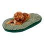 Danish Design Fleece Green Herringbone Quilted Dog Mattress Large