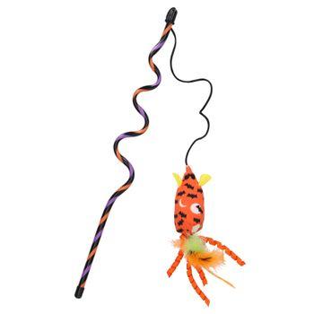Smart Choice Wiggly Orange Cat Teaser Toy 3 Pack