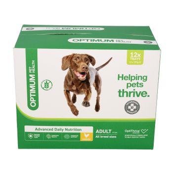 Optimum Pet Health Adult Dog Food Trays, 12x395g
