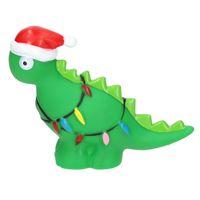 Smart Choice Squeaky Vinyl Festive Dinosaur Dog Toy