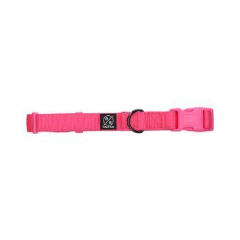 Rufus & Rosie Padded Dog Collar, Large, Pink
