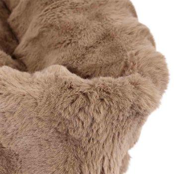 World of Pet Faux Fur Square Pet Bed Small