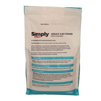 Simply Jollyes Dry Cat Food with Chicken 2.5kg
