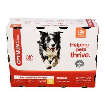 Optimum Pet Health Senior Dog Food Multipack Cans, 12x395g