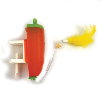 Tabby Patch Carrot Cat Treat Dispenser
