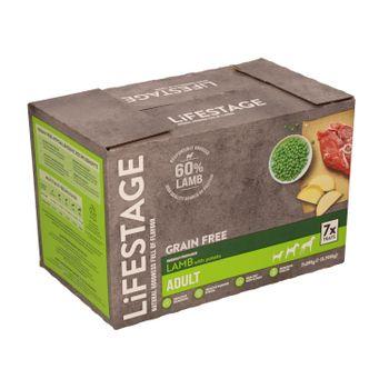 Lifestage Grain Free Adult Wet Dog Food Lamb 7x395g