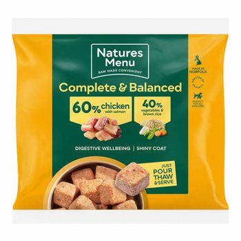 Natures Menu Complete and Balanced 60/40 Chicken & Salmon Nuggets Dog Food 500g