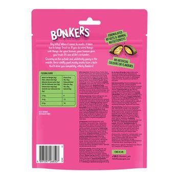 Bonkers Cat Bites, Crunchy & Soft Catnip, Chick N' Cheddar Flavoured Cat Treats 180g