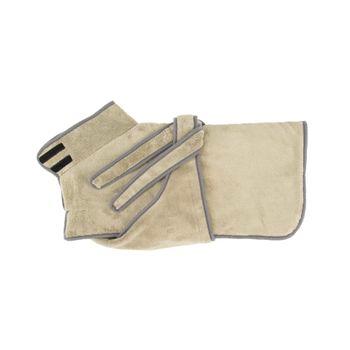 Scruffs Expedition Deluxe Dog Drying Robe Khaki Medium