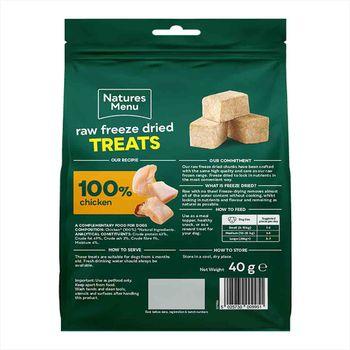 Natures Menu Chicken Chunks Raw Freeze Dried Dog Treats 40g