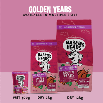 Barking Heads All Hounder Golden Years Chicken Dry Dog Food, 2kg