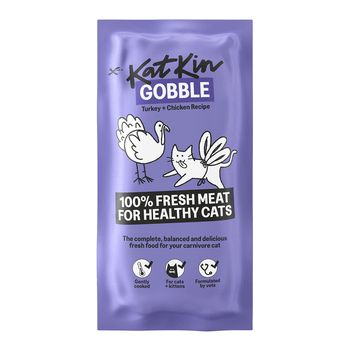 KatKin GOBBLE Fresh Cat and Kitten Food (Turkey + Chicken) 1x80g