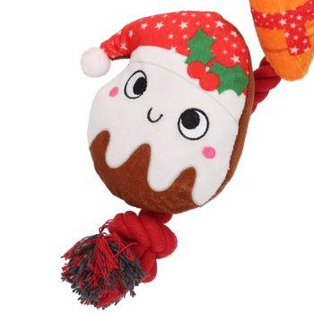 Smart Choice Festive Dinner Plush Dog Toy